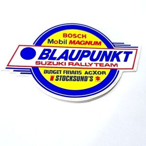 Bosch Mobil Magnum Blaupunkt Suzuki Rally Team Sticker